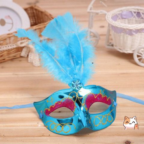 Mặt Nạ Hóa Trang Công Chúa Nửa Mặt Lông Vũ Rực Rỡ - Phụ Kiện Thời Trang Cho Mardi Gras, Halloween, Tiệc Tùng