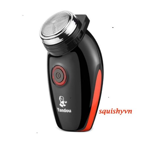Máy Cạo Râu Điện YANDOU SC-501 - Thiết Kế Nhỏ Gọn, Không Dây, Kèm Túi Đựng và Lưỡi Tỉa, Tiết Kiệm Thời Gian, Pin Sạc Lại 45 Phút