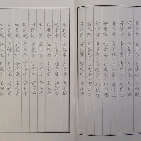 Vở chép Tam Tự Kinh chữ Hán in mờ - Sách học tiếng Trung cơ bản - Nguyễn Thế Hùng - Quà tặng ý nghĩa cho người học