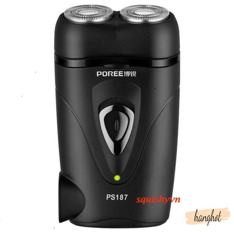Máy cạo râu Poree PS187 Mini - Công nghệ lưỡi kép 4D, An toàn & Tiết kiệm Thời gian - Phụ Kiện Chăm Sóc Nam 100% Khô