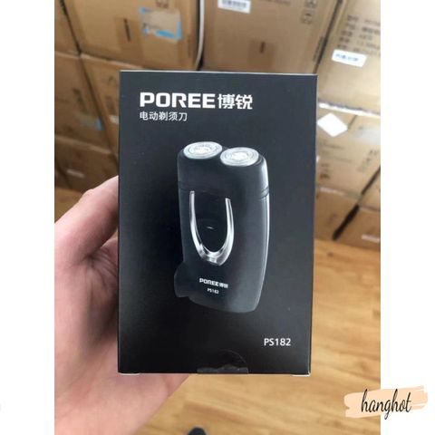 Máy cạo râu Poree PS187 Mini - Công nghệ lưỡi kép 4D, An toàn & Tiết kiệm Thời gian - Phụ Kiện Chăm Sóc Nam 100% Khô