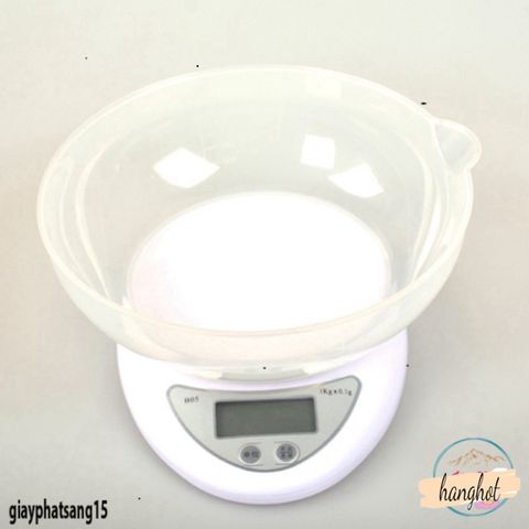 Cân Điện Tử Mini 5kg WH B05 - Cân Chính Xác, Đẹp, Tặng Tô Chứa 800ml, Bảo Hành 12 Tháng, Thích Hợp Cho Bếp và Cân Thực Phẩm