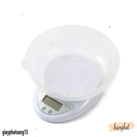 Cân Điện Tử Mini 5kg WH B05 - Cân Chính Xác, Đẹp, Tặng Tô Chứa 800ml, Bảo Hành 12 Tháng, Thích Hợp Cho Bếp và Cân Thực Phẩm