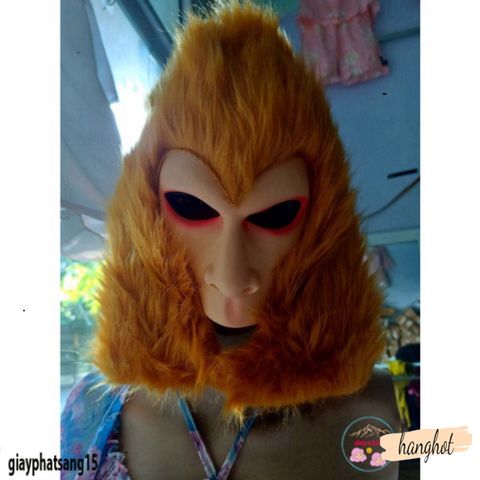 Mặt Nạ Tôn Ngộ Không Da Cao Su - Trang Phục Hóa Trang Đầy Ấn Tượng cho TikTok và Biểu Diễn