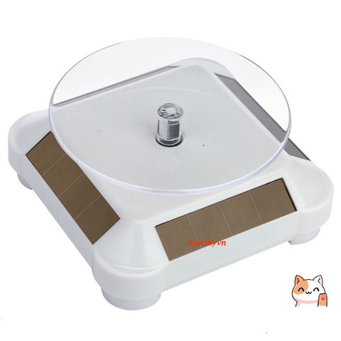 Bàn Xoay Trưng Bày Sản Phẩm Năng Lượng Mặt Trời 360 Độ - Thiết Bị Quay Video và Chụp Ảnh Thân Thiện Với Môi Trường