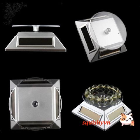 Bàn Xoay Trưng Bày Sản Phẩm Năng Lượng Mặt Trời 360 Độ - Thiết Bị Quay Video và Chụp Ảnh Thân Thiện Với Môi Trường