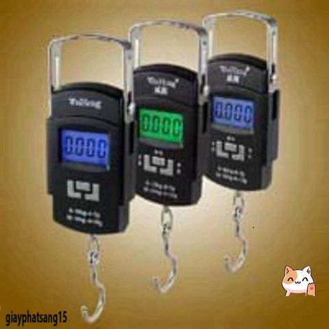 Cân Mini Kỹ Thuật Số 50kg/10g Có Móc Treo - Cân Nhẹ Tiện Dụng Cho Gia Đình, Du Lịch, Mua Sắm