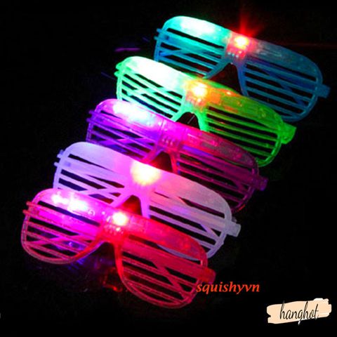 Kính Mắt Phát Sáng LED Nhiều Màu - Phụ Kiện Tiệc Tùng, Dã Ngoại, Sinh Nhật Thú Vị và Thời Trang Cho Giới Trẻ