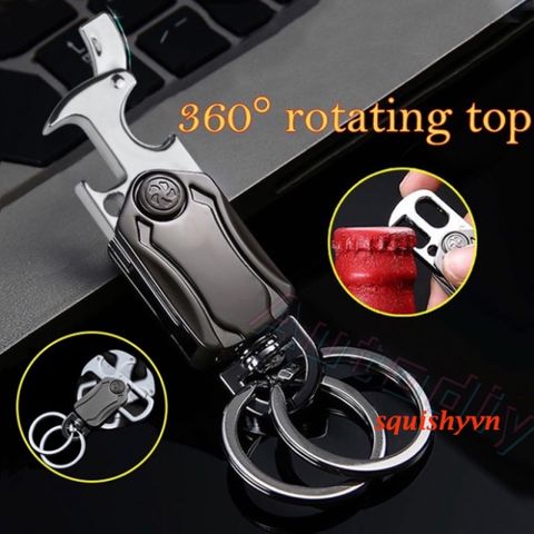 Móc Khóa Đa Năng Chống Gỉ Với Công Cụ Mở Nắp Chai - Phụ Kiện Thông Minh Cho Chìa Khóa, Giá Đỡ Điện Thoại, Bảo Đảm An Toàn