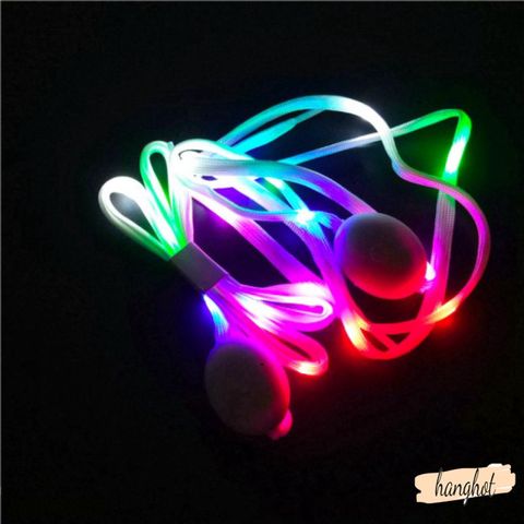 Dây Giày LED Phát Sáng 1 Cặp - Dạ Quang Nhiều Màu Sắc Cho Trẻ Em Và Người Lớn, Phù Hợp Cho Chạy Đêm Và Tiệc Tùng