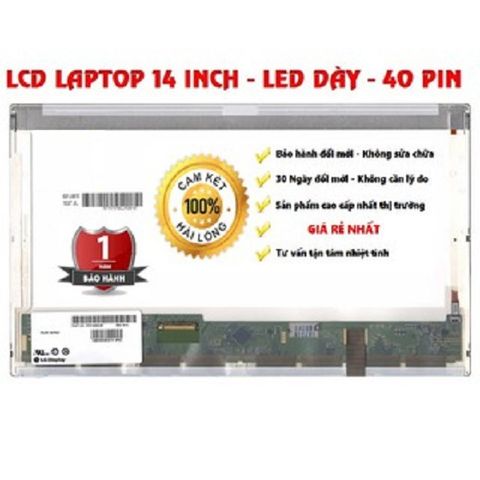 Màn Hình Laptop HP 14 Inch LED - Độ Phân Giải 1366x768, 40 Pins - Thích Hợp Cho HP 430, 431, 435, 630, 631, 635