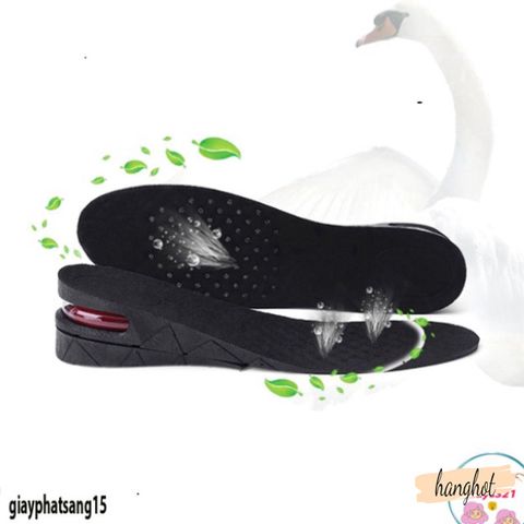 Lót Giày Tăng Chiều Cao Đệm Khí Điều Chỉnh 3cm-7cm, Phụ Kiện Thể Thao Size 35-44 Cho Nam Nữ - Tăng Tự Tin Mỗi Bước Đi