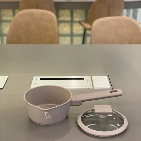 Quánh Berlinger Haus 16cm Taupe Collection - Nồi Bếp Từ Cao Cấp Có Nắp, Chống Dính, Phân Phối Nhiệt Đồng Đều