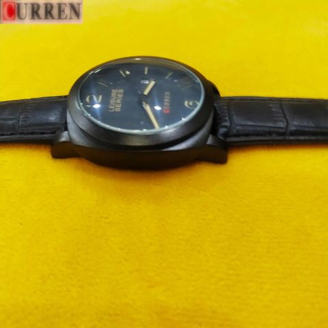 Đồng hồ quartz CURREN 8158 dây da nam phong cách cổ điển thể thao chống thấm nước, quà tặng lý tưởng cho phái mạnh