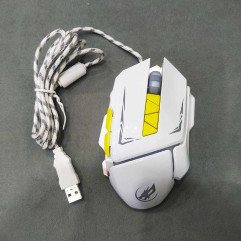 Chuột Gaming Có Dây WAR WOLF T8 - Chống Ồn, Đèn LED, DPI 3500 Cho Game Thủ - Thiết Kế Công Thái Học và Độ Bền Cao