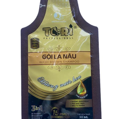 Dầu Gội Phủ Bạc Tori - Không Amoniac, Hương Nước Hoa Tự Nhiên - Giải Pháp Che Phủ Tóc Bạc Hiệu Quả, Chăm Sóc Tóc Mềm Mượt