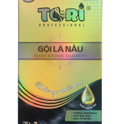 Dầu Gội Phủ Bạc Tori - Không Amoniac, Hương Nước Hoa Tự Nhiên - Giải Pháp Che Phủ Tóc Bạc Hiệu Quả, Chăm Sóc Tóc Mềm Mượt