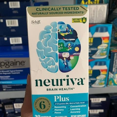 Viên uống bổ não Neuriva Plus 30 viên - Hỗ trợ trí nhớ, sự tập trung và sức khỏe não bộ - Sản phẩm cao cấp từ USA
