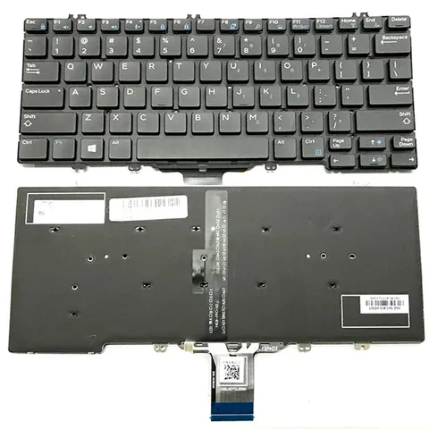 Bàn Phím Laptop DELL Latitude 7280 7290 7380 7389 7390 5280 5289 5290 US Layout Màu Đen - Bảo Hành Đổi Mới 9 Tháng