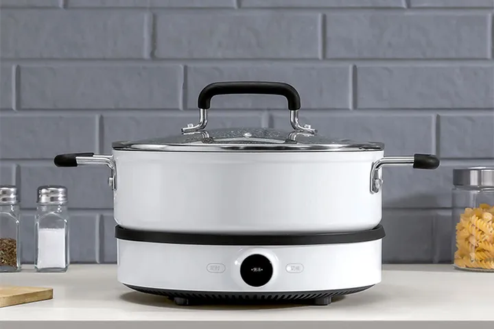 Nồi Xiaomi Mijia Trắng Cao Cấp Chính Hãng Dùng Cho Bếp Điện Từ - Dung Tích 4.0L, Chất Liệu Đảm Bảo An Toàn, Tiện Nghi Cho Mọi Gia Đình