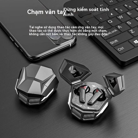 Tai Nghe Bluetooth DX-26 TWS 5.5 - Tai Nghe Gaming Chống Nước, Chống Ồn, Âm Thanh HIFI, Pin Lâu, Đen