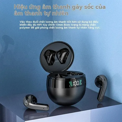 Tai Nghe Bluetooth Không Dây DX27 TWS 5.5 - Âm Thanh HIFI, Chống Nước IPX57, Chống Ồn, Thời Gian Pin Lâu, Tai Nghe Game Cao Cấp