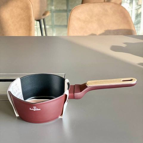 Quánh Berlinger Haus Leonardo Nordic 16cm cán gỗ đỏ - Chống dính TitanPro, tiết kiệm năng lượng, quà tặng lý tưởng cho bếp nhà bạn