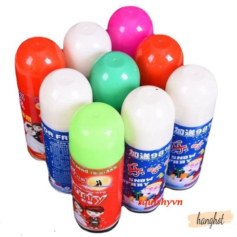 Bộ 5 Bình Xịt Tuyết Trang Trí 210ml - An Toàn, Không Tan Chảy, Hoàn Hảo Cho Lễ Giáng Sinh và Dịp Lễ Hội