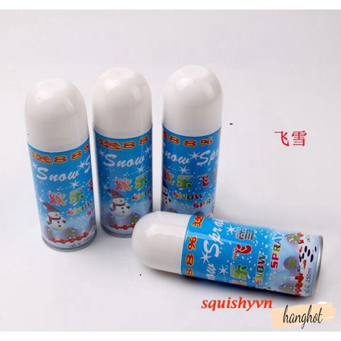Bộ 5 Bình Xịt Tuyết Trang Trí 210ml - An Toàn, Không Tan Chảy, Hoàn Hảo Cho Lễ Giáng Sinh và Dịp Lễ Hội