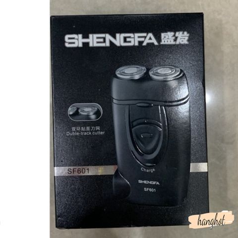 Máy Cạo Râu SHENGFA-SF601 - Thiết Kế Tinh Tế 2 Lưỡi Cạo Sát, Pin Sạc Li-ion, Dễ Dàng Tỉa Râu Nam, Thời Gian Sử Dụng 45 Phút