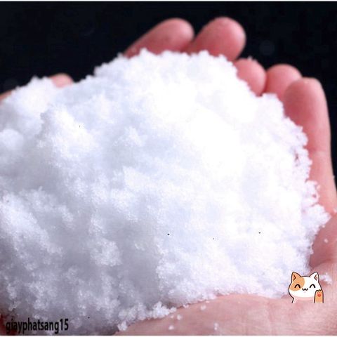 Tuyết Nhân Tạo 1kg - Trang Trí Giáng Sinh Ông Già Noel & Nguyên Liệu Slime Mây - Tuyết Giả Phát Sáng Thắng Lợi