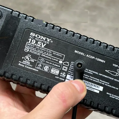 Adapter Sạc Chính Hãng Sony 19.5V 6.2A cho Tivi 42 inch, 43 inch, 48 inch - Kèm Dây Nguồn An Toàn và Tin Cậy