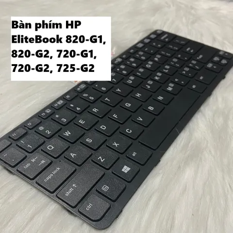 Bàn phím HP EliteBook 820-G1, 820-G2, 720-G1, 720-G2, 725-G2 - Phụ kiện chính hãng, màu đen, chữ rõ nét cho máy tính xách tay