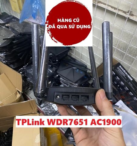 Bộ Phát WiFi TP-Link WDR7651 AC1900 WiFi 6 Băng Tần Kép 2.4G 600Mbps và 5G 1300Mbps - Thiết Bị Đã Qua Sử Dụng, Hỗ Trợ MESH