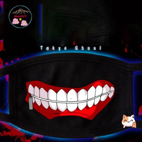 Mặt Nạ Hóa Thân Kaneki Ken - Khẩu Trang Tokyo Ghoul Dành Cho Fan Anime - Chất Liệu Cotton Cao Cấp