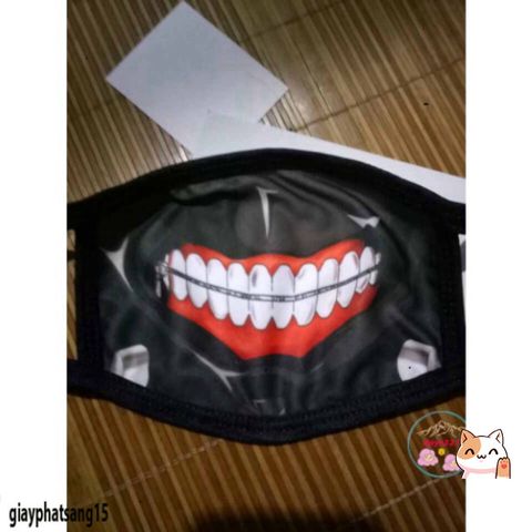 Mặt Nạ Hóa Thân Kaneki Ken - Khẩu Trang Tokyo Ghoul Dành Cho Fan Anime - Chất Liệu Cotton Cao Cấp