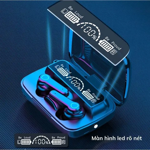 Tai Nghe Bluetooth M19 Pro Nhét Tai Không Dây Chính Hãng Chống Nước IPX7, Cảm Ứng, Chống Ồn, Âm Bass Mạnh, Pin Trâu