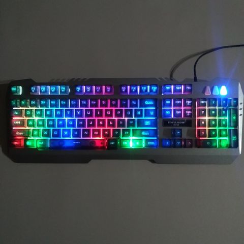 Combo Bàn Phím Chuột Gaming EWEADN K005 Đen - LED RGB 7 Màu Chống Nước, Phụ Kiện Chơi Game và Văn Phòng Chất Lượng Cao