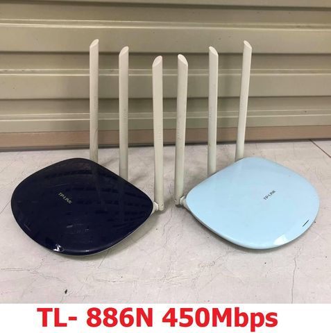 Bộ phát Wifi TPLink TL-886N 3 râu Xuyên tường - Tốc độ 450Mbps, Hàng đã qua sử dụng, Phát sóng mạnh mẽ, Đáng tin cậy