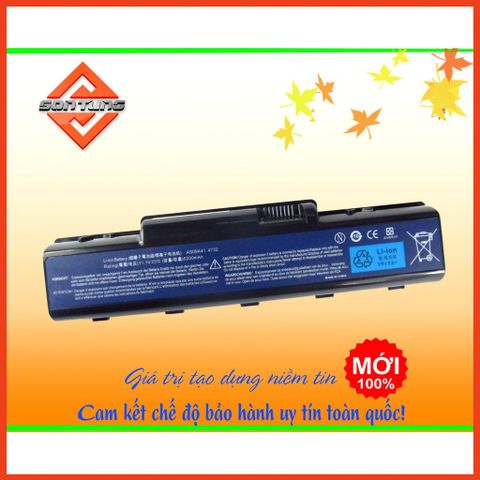 Pin Laptop Acer 4530, 4710G, 4720ZG, Thay Thế 6 Cell 5200mAh - Hỗ Trợ Model D520, D725, E530, Bảo Hành 9 Tháng
