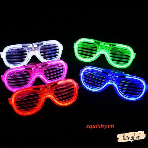 Kính Rèm LED Thug Life Phát Sáng Nhiều Màu - Kính Dạ Quang Độc Đáo Cho Tiệc Tùng, Dạo Phố, Gợi Cảm Ứng Dụng Nghệ Thuật