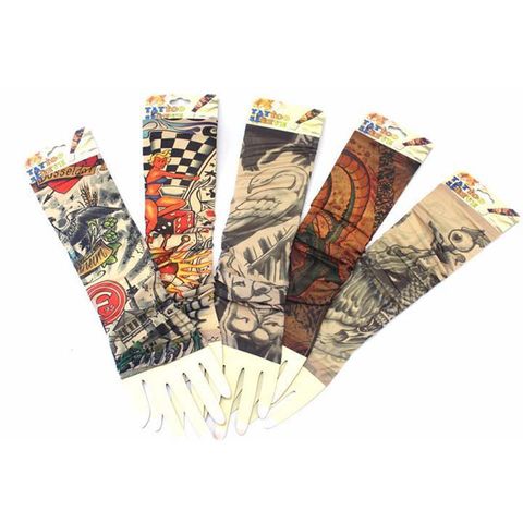 Găng Tay Hình Xăm Tattoo Chống Nắng Thời Trang - Phong Cách Cá Tính Dành Cho Nam Nữ - Giao Ngẫu Nhiên, Nhiều Mẫu Đẹp