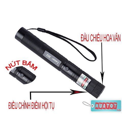 Đèn Laser SDLASER 303 - Đèn laze siêu sáng đa năng cho thuyết trình, chống nước, siêu bền, chuyên dụng cho quân đội và dân phượt