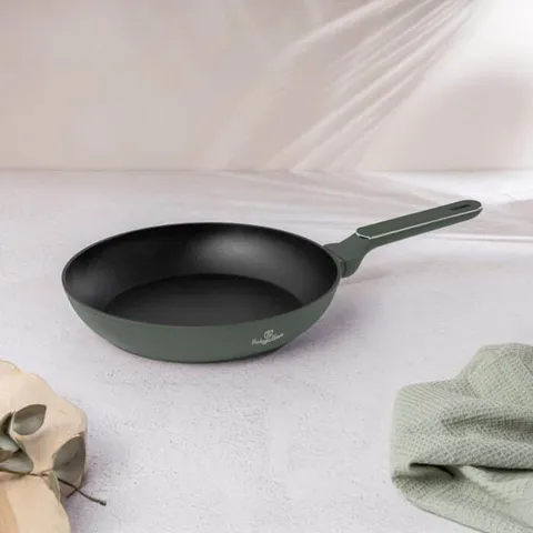 Chảo Rán Berlinger Haus BH/8152 28cm Màu Xanh Lá - Bộ Sưu Tập Matte Green, Chống Dính TitanPro, Tiết Kiệm Năng Lượng