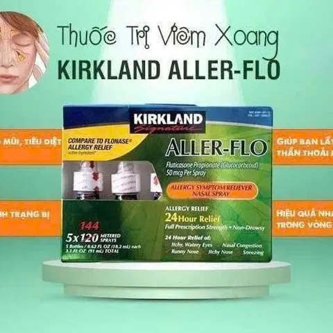 (HÀNG CHÍNH HÃNG MỸ) DUNG DỊCH XỊT VIÊM XOANG KIRKLAND ALLER - FLO