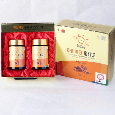 Cao hồng sâm linh chi Achimmadang - Bộ 2 lọ 240g - Tăng cường miễn dịch, hỗ trợ sức khỏe, phục hồi thể lực, sản phẩm tự nhiên từ Hàn Quốc