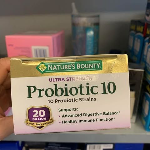 Viên uống hỗ trợ tiêu hóa Nature’s Bounty Probiotic 10 - 70 viên lợi khuẩn, dưỡng chất tốt cho sức khỏe đường ruột và hệ miễn dịch.