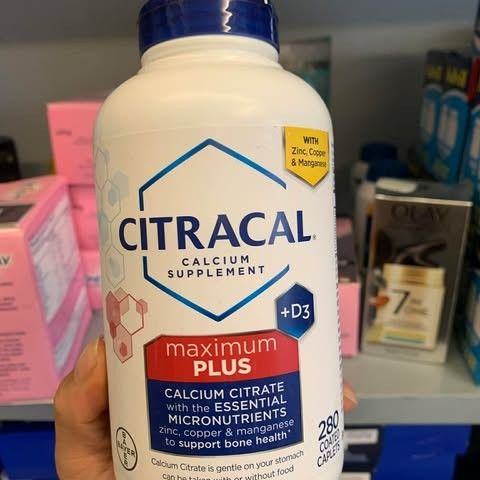 Viên uống bổ sung Canxi Citracal Maximum Calcium Citrate +D3 280 viên - Hỗ trợ sức khỏe xương và răng, hấp thụ tốt với vitamin D3