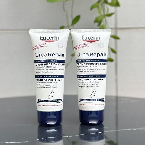 Kem Dưỡng Da Chân Eucerin UreaRepair PLUS 10% Urea - Giải Pháp Giảm Nứt Nẻ, Cấp Ẩm Chuyên Sâu, Dưỡng Mềm Da Khô 100ml
