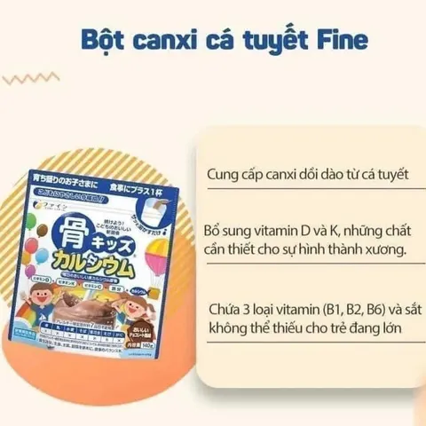 Bột Canxi Cá Tuyết Nội Địa Nhật Bản - Tăng Chiều Cao, Bổ Sung Dinh Dưỡng Giúp Phát Triển Xương Khớp Tự Nhiên cho Trẻ Em và Người Lớn